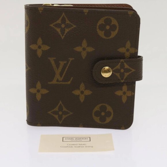 LOUIS VUITTON Monogram Compact Zip Wallet M61667 LV Auth am5633M - Picture 13 of 16